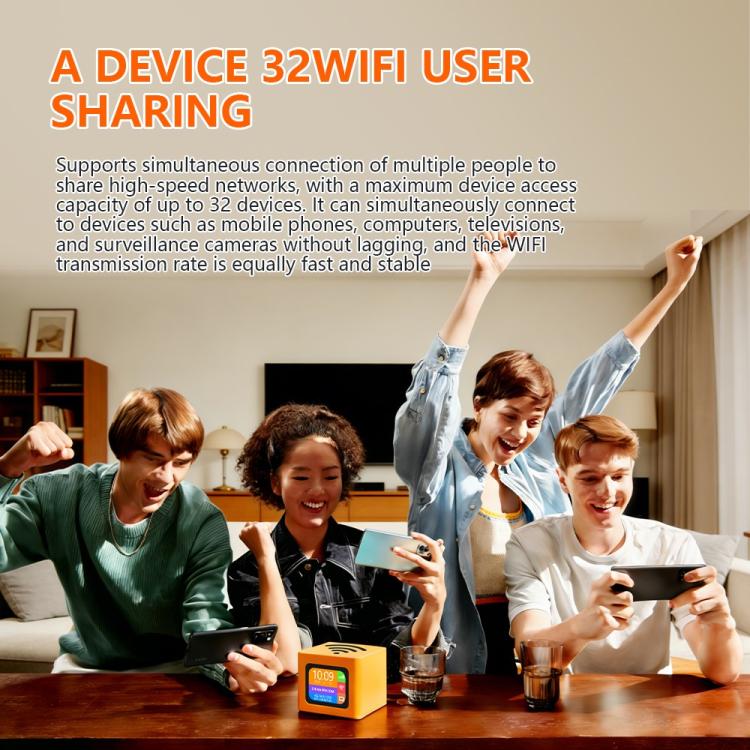 Q51-E SIM Card Slot and RJ45 Port 4G LTE WiFi 6 Router CPE Wireless Modem, EU Plug, UK Plug