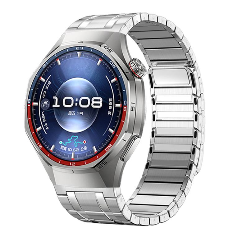 Seamless Press Button AP Style Magnetic Stainless Steel Watch Band, For Huawei Watch GT6 Pro