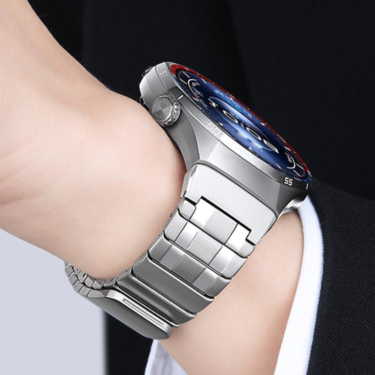 Seamless Press Button AP Style Magnetic Stainless Steel Watch Band, For Huawei Watch GT6 Pro