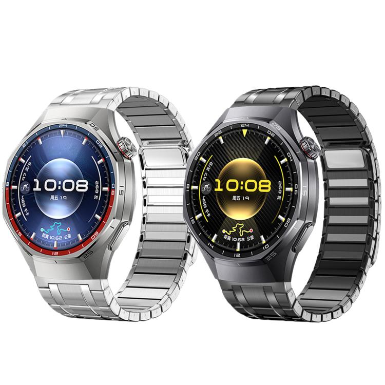 Seamless Press Button AP Style Magnetic Stainless Steel Watch Band, For Huawei Watch GT6 Pro