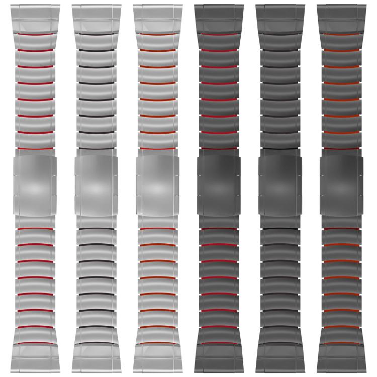 Turtle Buckle One Bead Silicone Titanium Alloy Watch Band, For Garmin 26mm, For Garmin 22mm