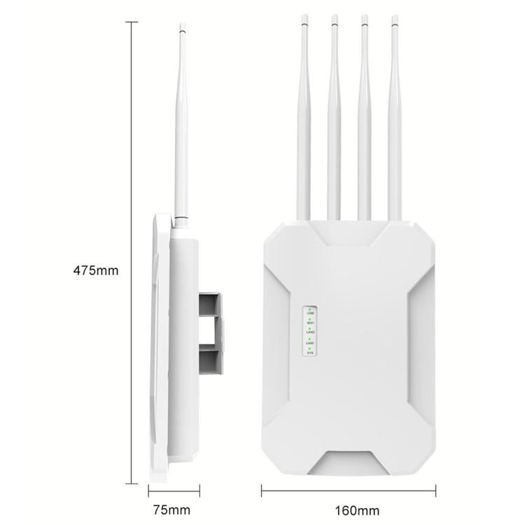 HW1800S WiFi 6 Outdoor Wireless Access Point 1800Mbps Waterproof  Dual Band Gigabit Router, US Plug, EU Plug, UK Plug, AU Plug