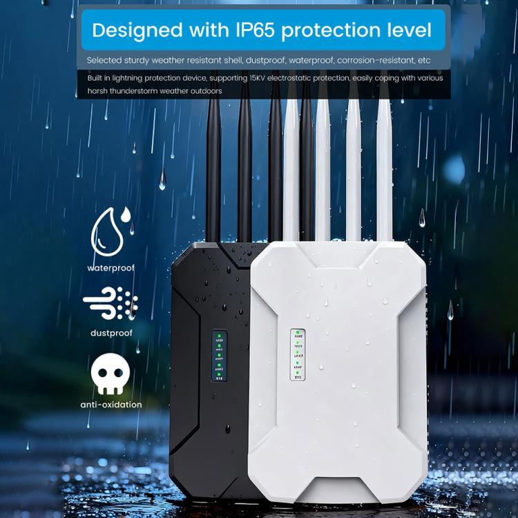 HW1800S WiFi 6 Outdoor Wireless Access Point 1800Mbps Waterproof  Dual Band Gigabit Router, US Plug, EU Plug, UK Plug, AU Plug