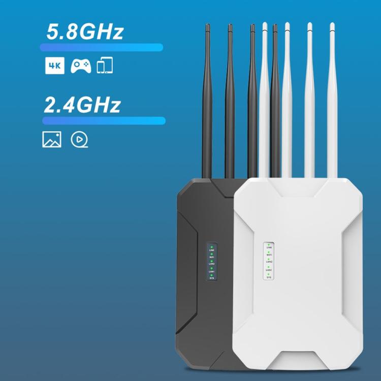 HW1800S WiFi 6 Outdoor Wireless Access Point 1800Mbps Waterproof  Dual Band Gigabit Router, US Plug, EU Plug, UK Plug, AU Plug