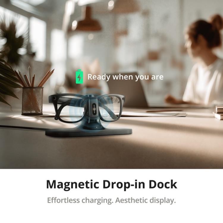 BOBOVR CG2 For Meta Ray-Ban Wayfarer Smart AI Glass 3 in 1 Charging Station