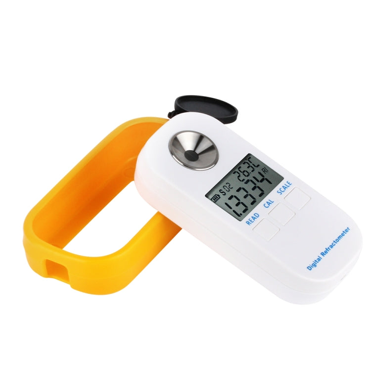 DR202 Digital Sea Water Refractometer Seawater Salinity Meter Specific Gravity Range 0―100‰ Chlorinity 0~57‰ Refractometer, DR202