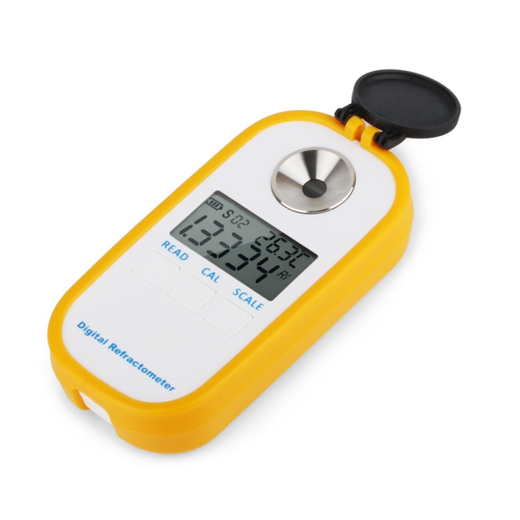 DR402 Digital Beer Refractometer Wort Hydrometer Brix 0-50% Concentration Meter Refractometer Electronic Wine Alcohol Tester, DR402