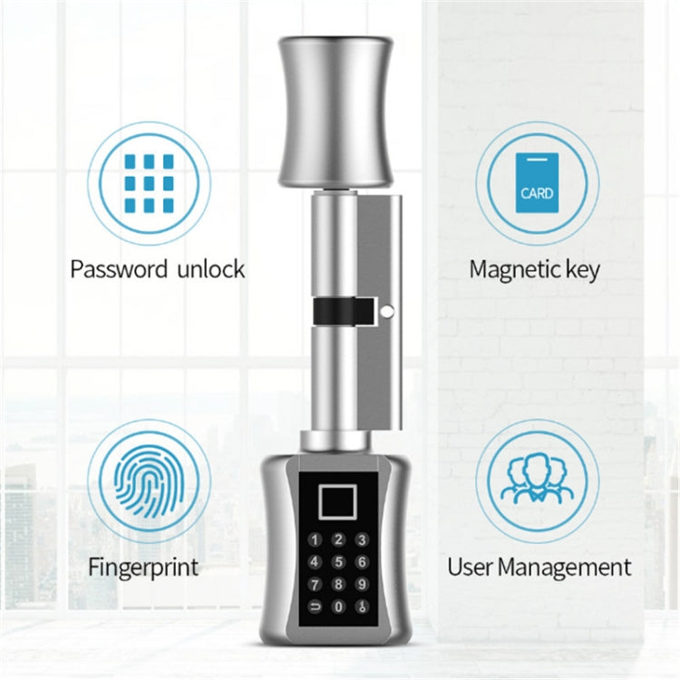 60+40mm Office Home Value Fingerprint Password Smart Lock Core Password Lock Only LockLock Home Security Door Lock, 60+40mm