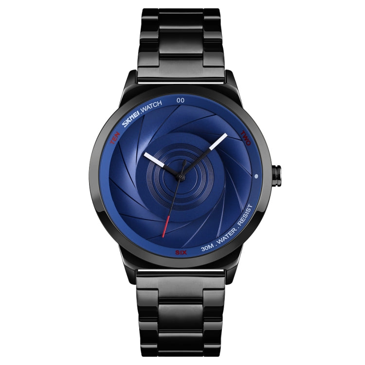 Skmei 9210 Fashion Trend Mens Business Wristwatch Simple Three-Dimensional Surface Waterproof Gold Quartz Watch Man, For Men