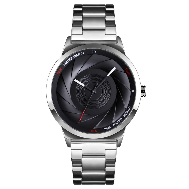 Skmei 9210 Fashion Trend Mens Business Wristwatch Simple Three-Dimensional Surface Waterproof Gold Quartz Watch Man, For Men
