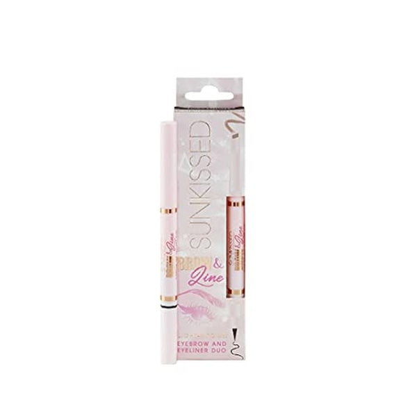 Sunkissed Brow & Line Eyebrow Pencil & Eyeliner Duo 11g - Light Medium