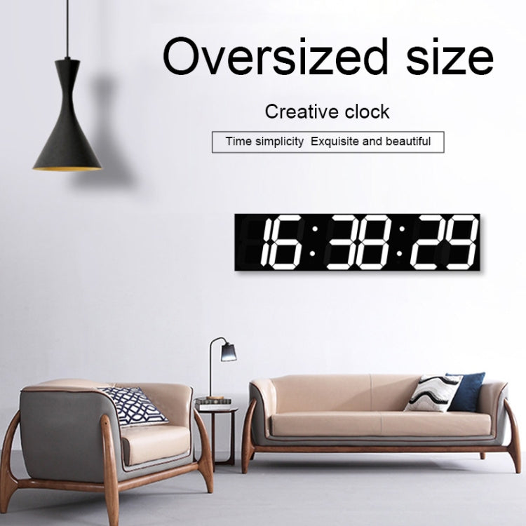 Multifunctional LED Wall Clock Creative Digital Clock, Hollow Remote Control, Sealed Box Remote Control