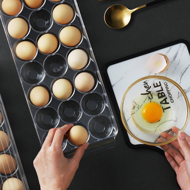Kitchen Refrigerator Storage Box Compartment with Lid Egg Storage Box, 14 Grid