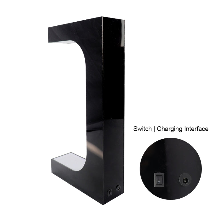 LM-001 LED Lighting Magnetic Levitation Shoes Display Stand, 28mm Black+Color Lamp+RC, 28mm White+Color Lamp+RC