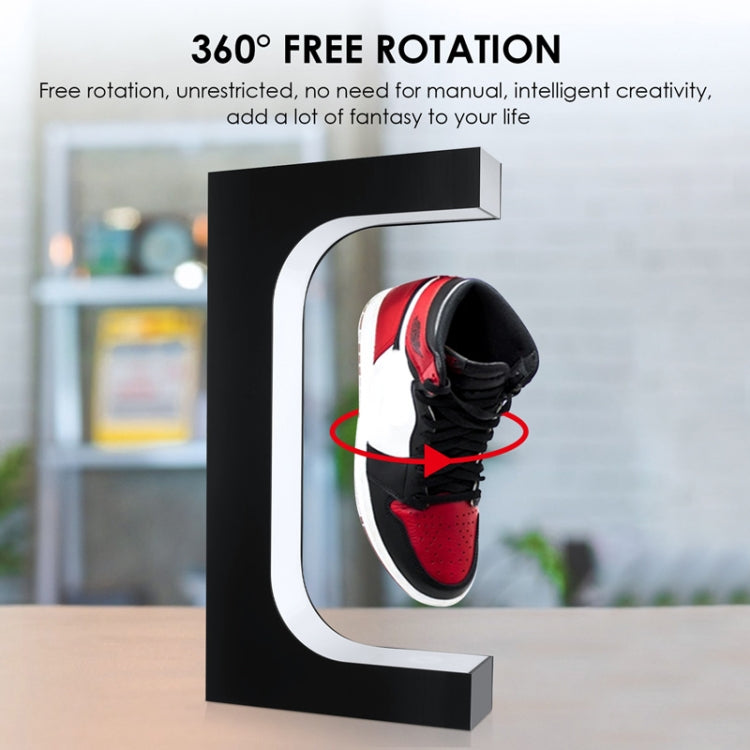LM-001 LED Lighting Magnetic Levitation Shoes Display Stand, 28mm Black+Color Lamp+RC, 28mm White+Color Lamp+RC