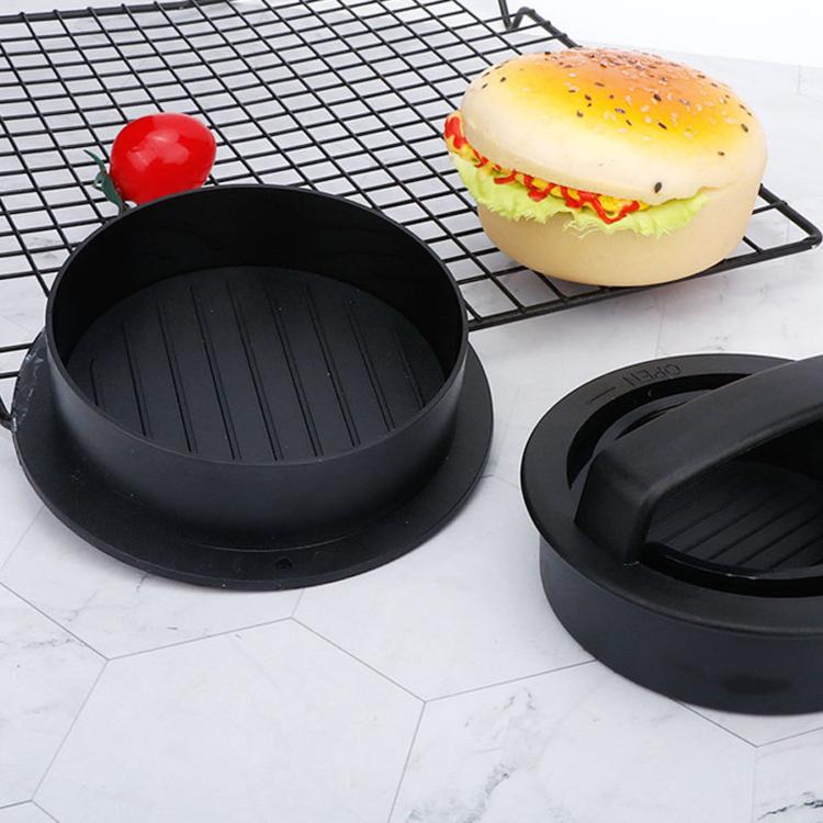 LsCook Hamburger Meat Press Tool Patty Maker Mold Cutlet, 2PCS Black