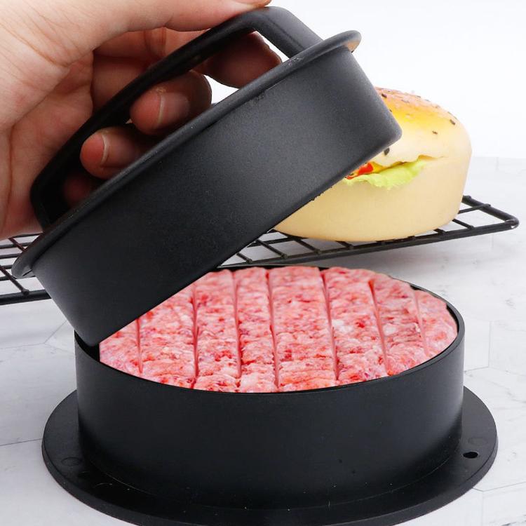 LsCook Hamburger Meat Press Tool Patty Maker Mold Cutlet, 2PCS Black