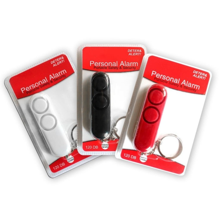 2 PCS 120dB Self Defense Anti-rape Device Dual Speakers Loud Alarm Safety Personal Security Keychain, Random Color Delivery