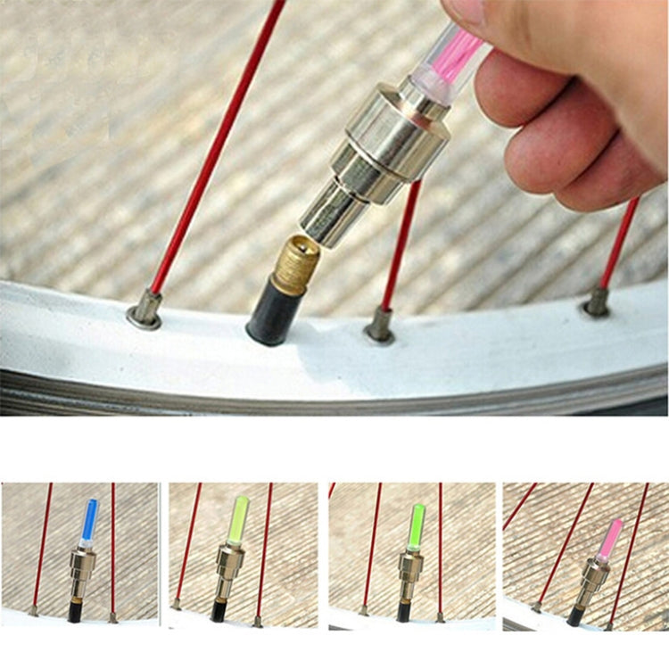 10 PCS LED Bicycle Lights Wheel Tire Valve Caps Bike Accessories Cycling Lantern Spokes Lamp, Blue, Green, Red, Yellow