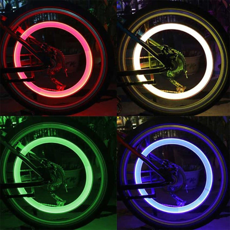 10 PCS LED Bicycle Lights Wheel Tire Valve Caps Bike Accessories Cycling Lantern Spokes Lamp, Blue, Green, Red, Yellow