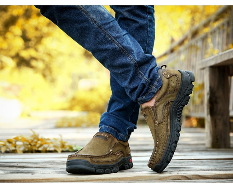 Comfortable and Breathable Non-Slip Set Feet Outdoor Hiking Sneakers Formal Shoes for Men, 47, 48