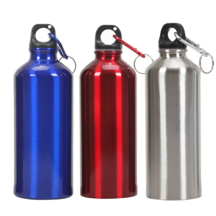 Aluminum Outdoor Sports Water Bottle Portable Mountaineering Bottle Riding Water Bottle, 600ml
