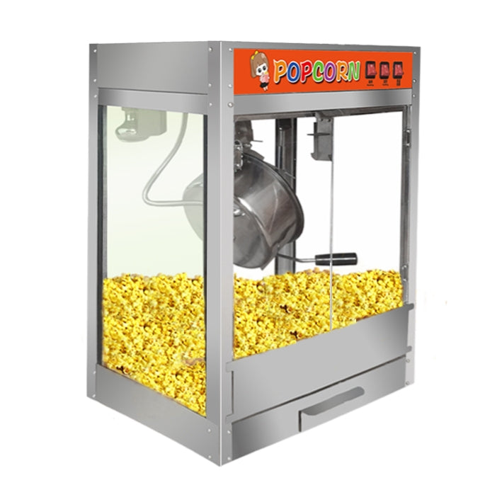 Commercial Hand-cranked Electric Popcorn Machine Popcorn Pot, Hand-cranked