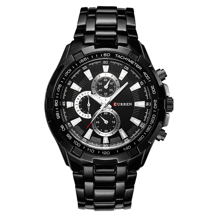 CURREN 8023 Men Stainless Steel Analog Sport Quartz Watch, White case white face, Silver case gold face, Silver case gold ring black face, Black case white face, Black case black face, Black case gold ring white face, Black case gold face              ...