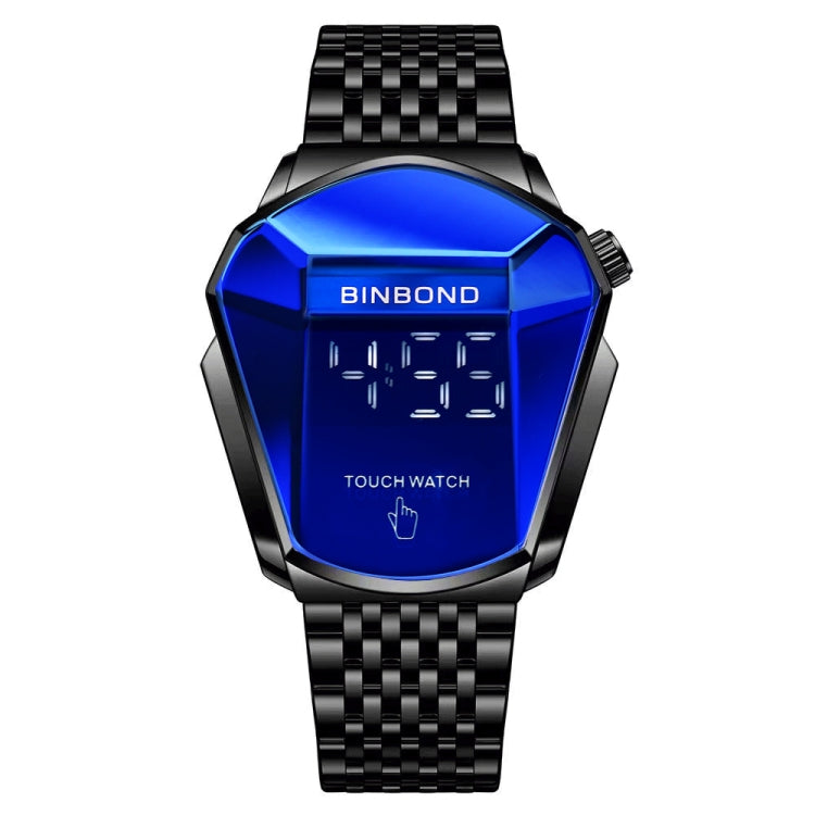 BINBOND Locomotive Concept Touch Screen Steel Belt Watch Men Live Black Technology Watch, Touch Screen Blue Steel Blue, Touch Screen Black Steel Blue, Touch Screen White Steel Blue, Touch Screen Full Gold Blue