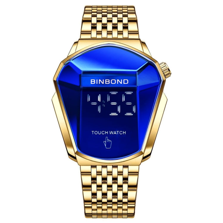 BINBOND Locomotive Concept Touch Screen Steel Belt Watch Men Live Black Technology Watch, Touch Screen Blue Steel Blue, Touch Screen Black Steel Blue, Touch Screen White Steel Blue, Touch Screen Full Gold Blue