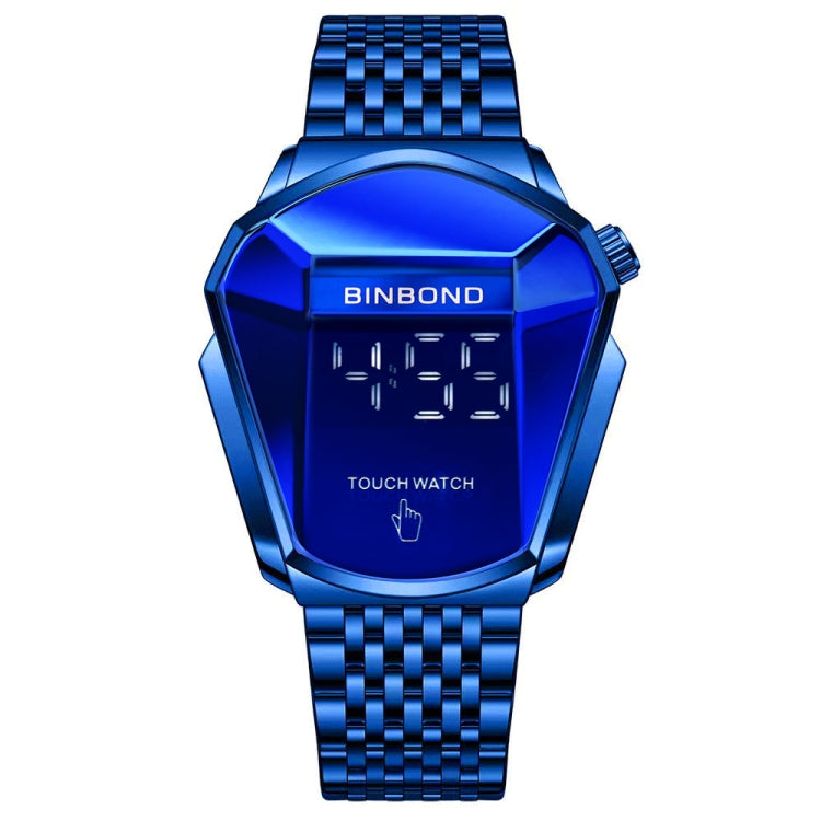 BINBOND Locomotive Concept Touch Screen Steel Belt Watch Men Live Black Technology Watch, Touch Screen Blue Steel Blue, Touch Screen Black Steel Blue, Touch Screen White Steel Blue, Touch Screen Full Gold Blue