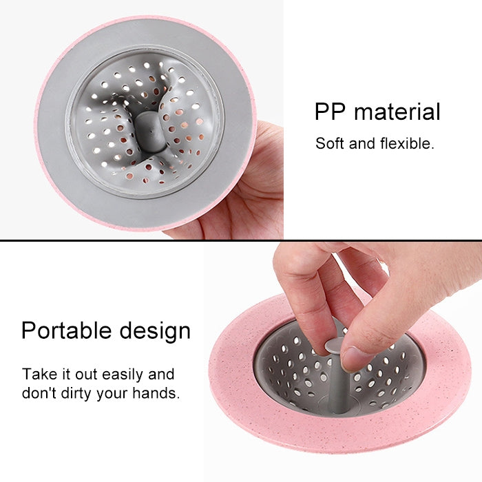vanzlife Dishwasher filter pool floor drain household kitchen  anti-blocking anti-seal washing net bag sewer filter, Pink, Blue, Apricot