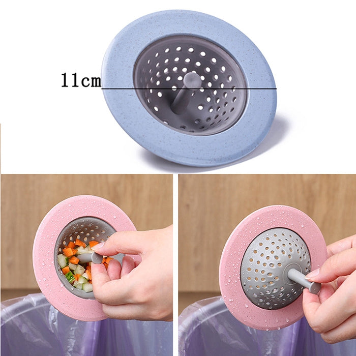 vanzlife Dishwasher filter pool floor drain household kitchen  anti-blocking anti-seal washing net bag sewer filter, Pink, Blue, Apricot