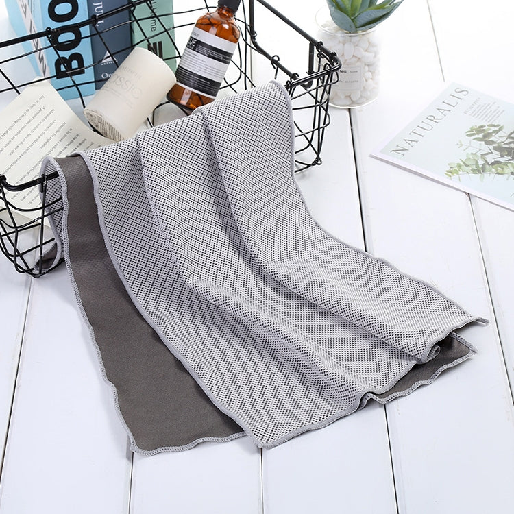 Absorbent Polyester Quick-drying Breathable Cold-skinned Fitness Sports Portable Towel, 30x100 Zippered Bag, 40x80 Round Cask