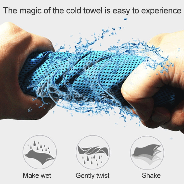 Absorbent Polyester Quick-drying Breathable Cold-skinned Fitness Sports Portable Towel, 30x100 Round Cask, 40x80 Rope Cup