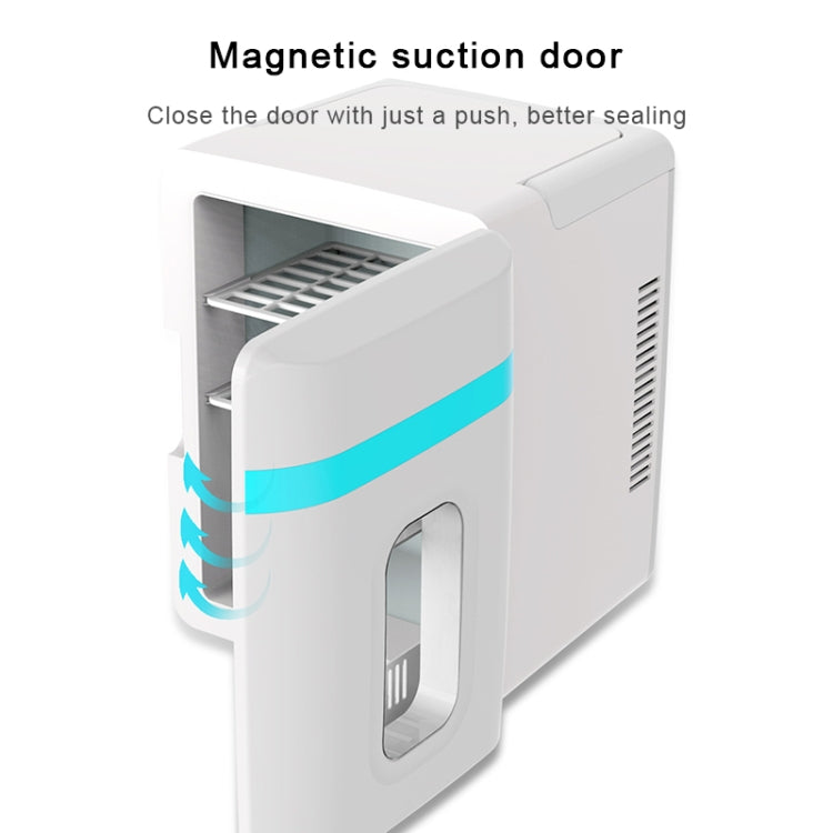 10L Mini Refrigerator Car Home Dual-use Small Dormitory Refrigerator, CN Plug, 10L Mini Refrigerator