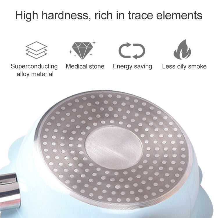 Baby Complementary Food Pot Cooking Milk Pan Maifan Stone Non Stick Household Multifunction Small Pot, Blue Milk Pan With Lid