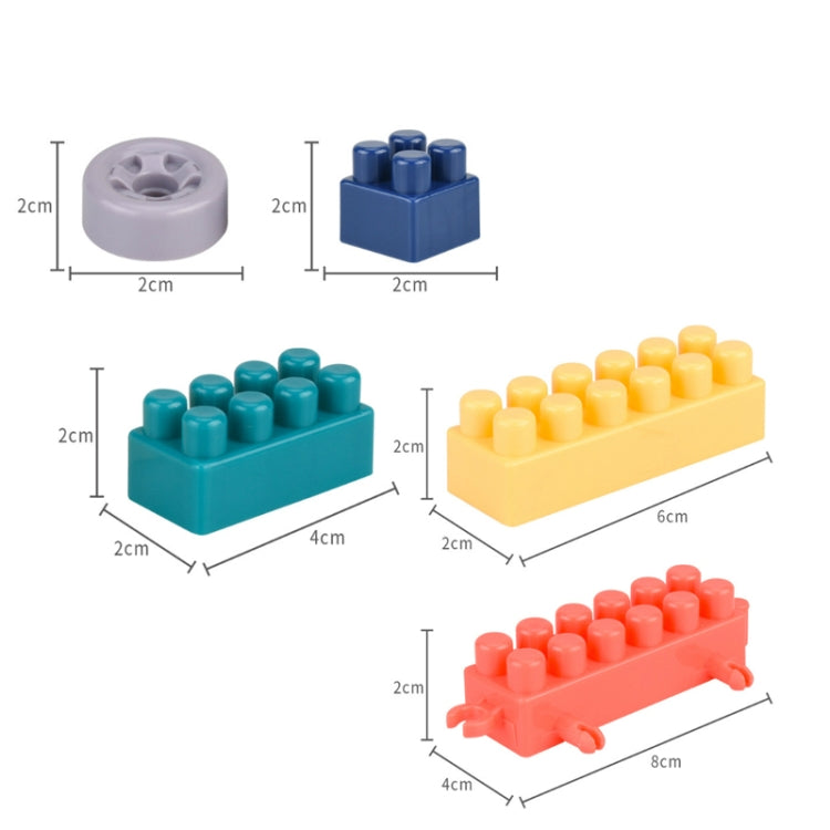 Children Creative Assembling Large Particles of Building Blocks DIY Educational Toys, Random Color Delivery, 100 PCS, 220 PCS, 300 PCS, 400 PCS