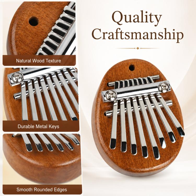 8-Note Thumb Piano Mini Carimba Instrument