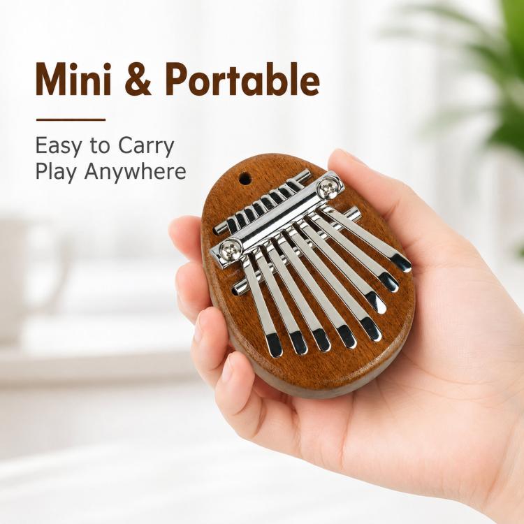 8-Note Thumb Piano Mini Carimba Instrument