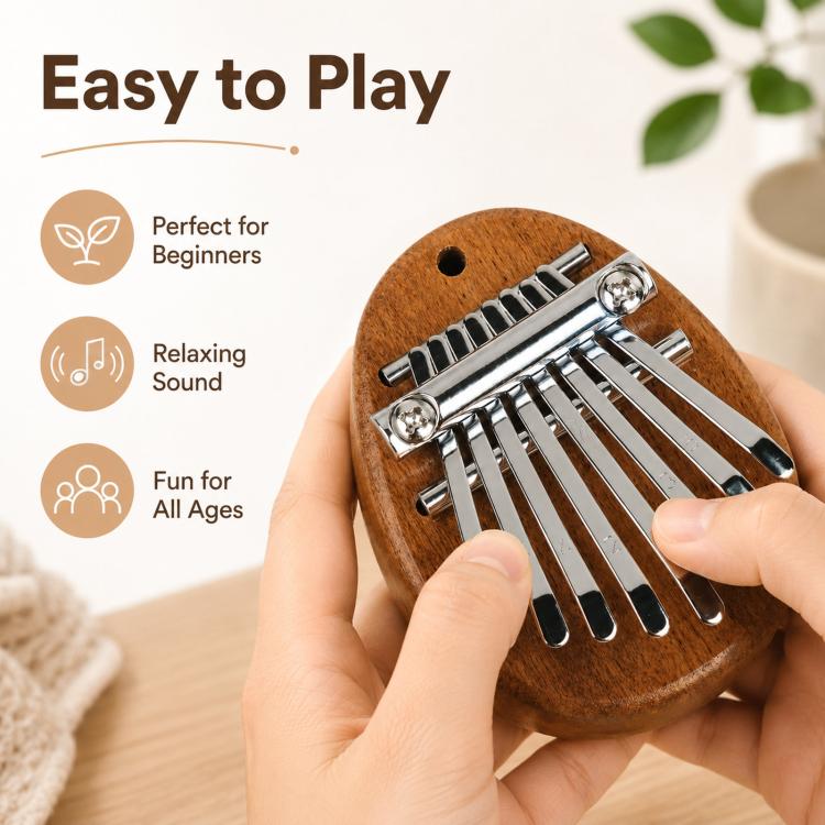 8-Note Thumb Piano Mini Carimba Instrument