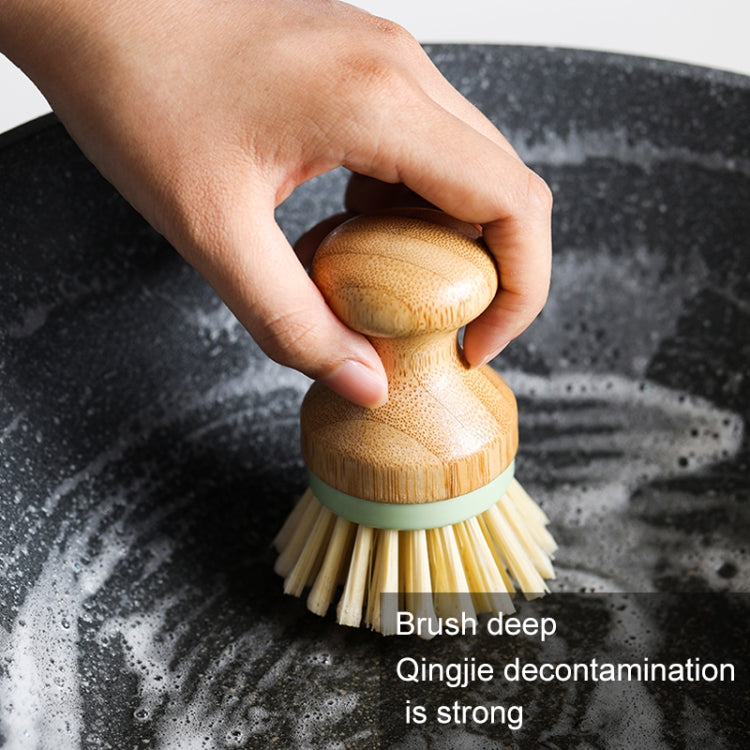 Multifunctional Tool Kitchen Cleaning Brush Wooden Handle Dish Scrubber Pot Pan Dishwasher, Solid wood Brush