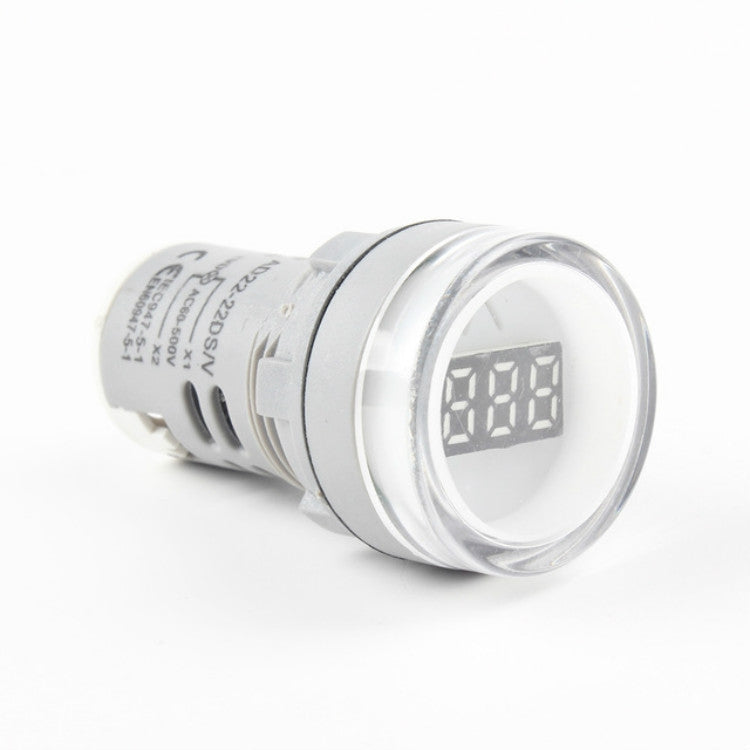 AD16-22DSV  Mini Digital Display 60-500V General Indicator AC Voltmeter, Open Hole: 22mm, 60-500V White, 60-500V Red, 60-500V Green, 60-500V Yellow, 60-500V Blue