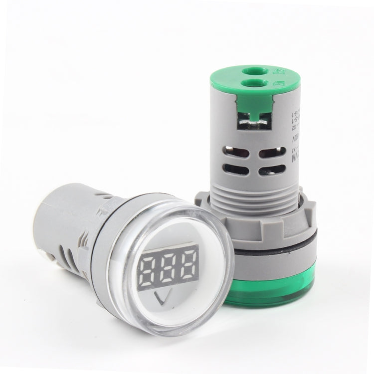 AD16-22DSV  Mini Digital Display 60-500V General Indicator AC Voltmeter, Open Hole: 22mm, 60-500V White, 60-500V Red, 60-500V Green, 60-500V Yellow, 60-500V Blue