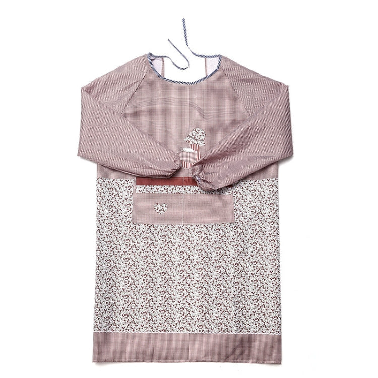 Kitchen Anti-fouling Oil-proof Adult Gowns Home Apron, with Long Sleeve, Coffee, Purple, Blue, Pink