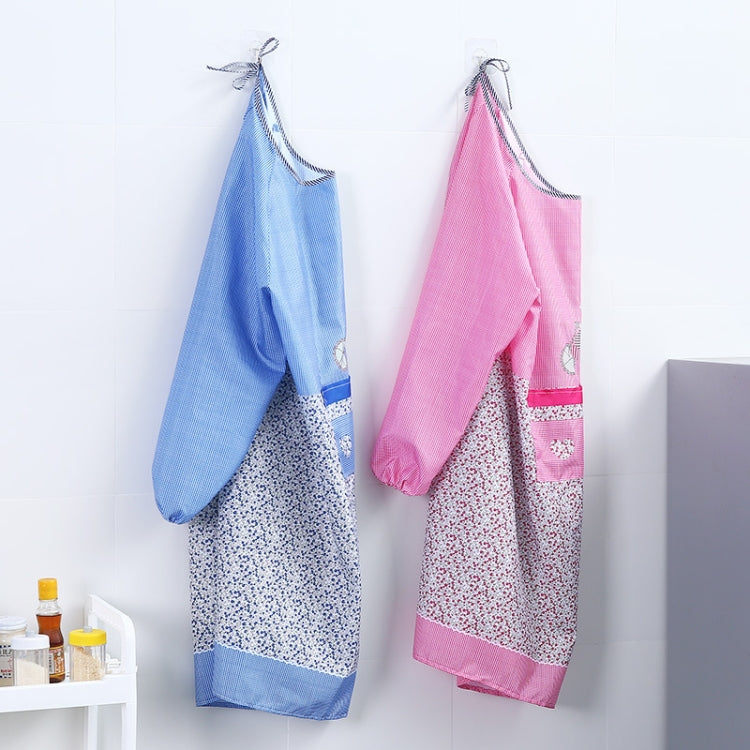 Kitchen Anti-fouling Oil-proof Adult Gowns Home Apron, with Long Sleeve, Coffee, Purple, Blue, Pink