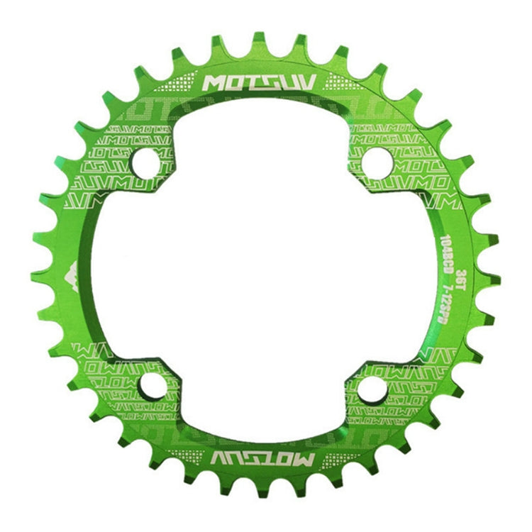 MOTSUV Round Narrow Wide Chainring MTB  Bicycle 104BCD Tooth Plate Parts, Disk 32T, Disk 34T, Disk 36T, Disk 38T, Elliptic plate  32T