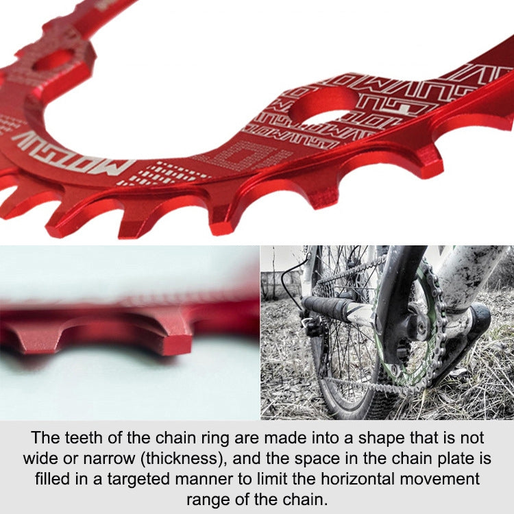 MOTSUV Round Narrow Wide Chainring MTB  Bicycle 104BCD Tooth Plate Parts, Elliptic plate 34T, Elliptic plate 36T, Elliptic plate 38T