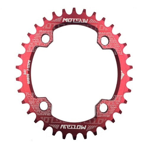 MOTSUV Round Narrow Wide Chainring MTB  Bicycle 104BCD Tooth Plate Parts, Elliptic plate 34T, Elliptic plate 36T, Elliptic plate 38T