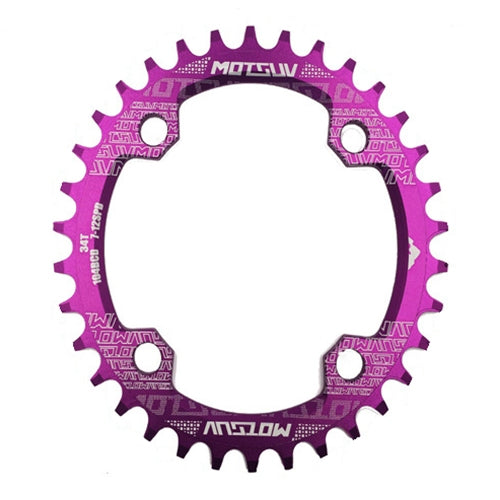 MOTSUV Round Narrow Wide Chainring MTB  Bicycle 104BCD Tooth Plate Parts, Elliptic plate 34T, Elliptic plate 36T, Elliptic plate 38T
